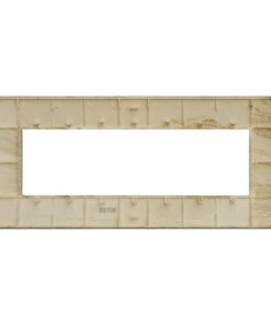 Placca Plastica Serie Venus 7P Colore Legno Scuro Compatibile Con Vimar Arke