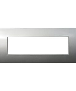 Placca Plastica Serie Venus 7P Colore Titanio Compatibile Con Vimar Arke