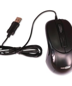 Mouse Ottico USB 2.0 Leggera e Slim da Lavoro Ufficio Viaggio Uso Personale con Cavo da 1.25 metri Modello 2966 a 2 Tasti Rotella Cliccabile