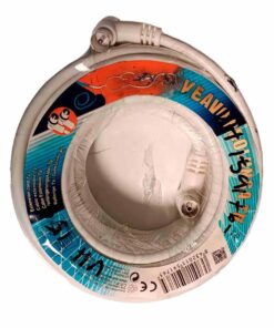 Cavo Antenna TV Coassiale Maschio Femmina 25 metri Angolo Retto