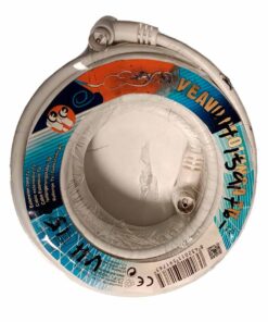 Cavo Antenna TV Coassiale Maschio Femmina 20 metri Angolo Retto