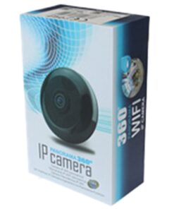 Telecamera WiFi 360° Fisheye HD 960p 2MP Telecamera di Sorveglianza Stanza Bimbo Salotto Interno Audio Bidirezionale Riproduzione Video