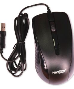 Mouse Ottico USB 2.0 Leggera e Slim da Lavoro Ufficio Viaggio Uso Personale con Cavo da 1.25 metri Modello 1260 Ambidestro a 2 Tasti e Rotella
