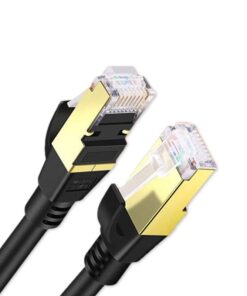 Cavo di Rete Ethernet RJ45 Cat 6 Placcato in Oro Velocita Massima di 10Gbps/100metri Banda Max 100Mhz Lunghezza Cavo 5 metri