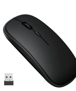 Mouse Wireless da Ufficio Lavoro Navigare Mouse Senza Filo con Design Leggera e Compatto Perfetto per Viaggio Modello Piatto e Slim Ricaricabile