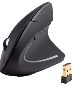 Mouse Verticale Senza Filo con 2 Tasti Laterali Tasti per DPI Max 4900 DPI