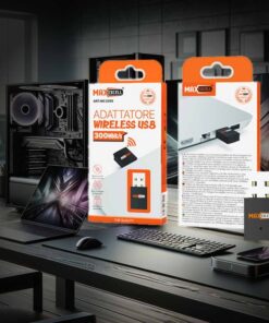 USB 2.0 Scheda di Rete da 300mbit/s Plug and Play Installazione Automatica per Computer Fisso e Portatile Compatibile con Windows