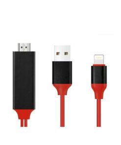Adattatore Da Lightning A HDMI HDTV Cavo 2 Metri Per Smartphone Android A TV Monitor Proiettore