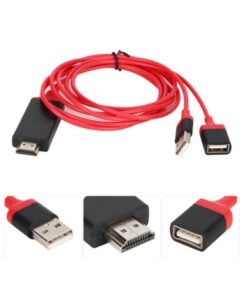 Adattatore Da USB Femmina A HDMI HDTV Cavo 2 Metri Per Smartphone Tablet A TV Monitor Proiettore