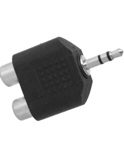 Alternative view of Adattatore Jack RCA Audio Convertitore Da Jack 3,5mm Maschio A 2 RCA Femmine