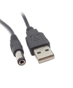 Cavo Di Alimentazione Cavo DI Ricarica USB DC 5,5X2,5mm Lunga 1M
