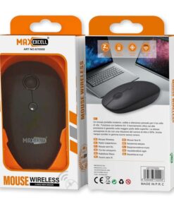 Mouse Wireless da Ufficio Lavoro Navigare Mouse Senza Filo con Design Leggera e Compatto Perfetto per Viaggio Modello Vintage Colore Nero