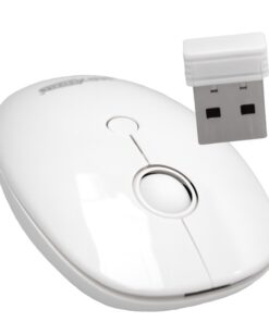 Alternative view of Mouse Wireless da Ufficio Lavoro Navigare Mouse Senza Filo con Design Leggera e Compatto Perfetto per Viaggio Modello Vintage Colore Bianco