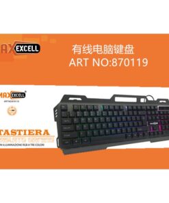 Tastiera da Gaming Meccanica Cavo USB Retroilluminazione Tricolori Tastiera Italiana