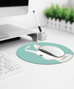 Tappetino Mouse Mousepad da Scrivania Rotondo Disegno Casuale Misura 22 x 22 cm Fondo in Gomma Antiscivolo