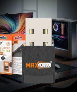 USB 2.0 Scheda di Rete da 600mbit/s Plug and Play Installazione Automatica per Computer Fisso e Portatile Compatibile con Windows