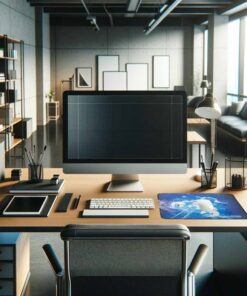 Alternative view of Tappetino Mouse Mousepad da Scrivania Disegno Casuale Misura 25 x 32 cm Fondo in Gomma Antiscivolo