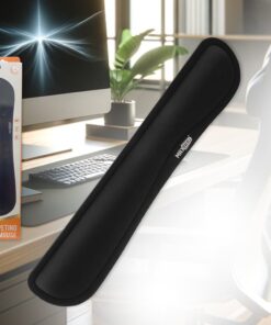 Poggiapolsi da Scrivania per Tastiera e Mouse con Memory Foam e Antiscivolo da 44cm x 7cm