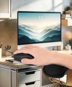 Poggiapolso per Mouse Colore Nero 14.1 x 8 centimetri