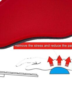 Poggiapolso per Mouse Rosso 14.1 x 8 centimetri