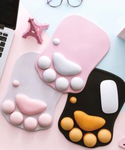 Tappetino Mouse con Poggiapolso Mousepad da Scrivania Colore Casuale Misura 27 x 19 cm Fondo in Gomma Antiscivolo