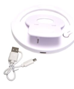 Luce per Selfie Ricaricabile da 8,6x8,6x3cm a 3 Livelli per Selfie Perfetti, Ring Light Compatibile con Tutti i Dispositivi Mobile