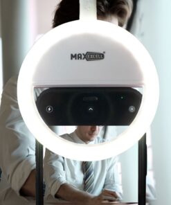 Luce per Selfie Ricaricabile da 8,6x8,6x3cm a 3 Livelli per Selfie Perfetti, Ring Light Compatibile con Tutti i Dispositivi Mobile