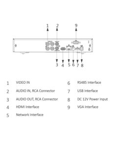 Videoregistratore XVR DVR NVR 4 Canali Penta-brid 4K Compact 1U 4CH@8MP 5 In 1 HDCVI CVBS AHD TVI IP H.265+ P2P DAHUA XVR5104HS-4KL-X