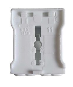 10 Morsetti a Molla Rapidi 2P Doppio Click Bianco per Cavi e Morsettiera a Vite