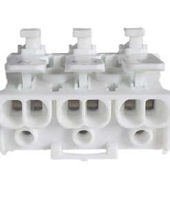 Alternative view of 10 Morsetti a Molla Rapidi 3P Doppio Click Bianco per Cavi e Morsettiera a Vite