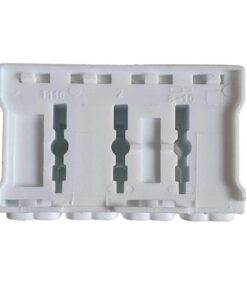 10 Morsetti a Molla Rapidi 4P Doppio Click Bianco per Cavi e Morsettiera a Vite