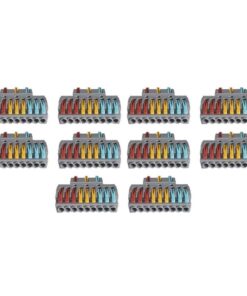 10 Sdoppiatore Elettrico Compatto Connettore Morsetto Elettrico Cavo Connettore 3P-9P