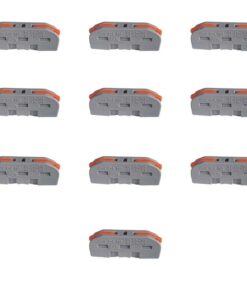 10 Morsetti Elettrici Rapidi 1P con Leva Connettori Compatti per Fili Elettrici
