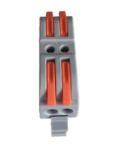 Alternative view of 10 Connettori Veloce da Guida DIN Morsettiera Leva Cavo Connettore Bilaterale 2P