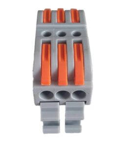 Alternative view of 10 Connettori Veloce da Guida DIN Morsettiera Leva Cavo Connettore Bilaterale 3P