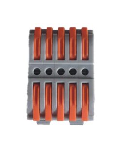 10 Connettori Veloce da Guida DIN Morsettiera Leva Cavo Connettore Bilaterale 5P