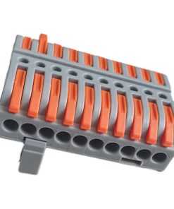 Alternative view of 10 Connettori Veloce da Guida DIN Morsettiera Leva Cavo Connettore Bilaterale 10P