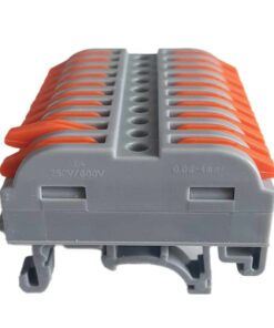 10 Connettori Veloce da Guida DIN Morsettiera Leva Cavo Connettore Bilaterale 10P