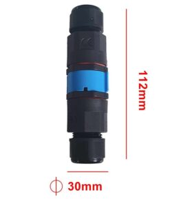 2 Connettori Veloce IP68 Forma I Manicotto Collegamento Cavo Esterno 5P 112x30mm