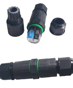 2 Connettori Veloce IP68 Forma I Manicotto Collegamento Cavo Esterno 77x20mm