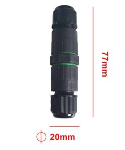 2 Connettori Veloce IP68 Forma I Manicotto Collegamento Cavo Esterno 77x20mm