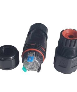 2 Connettori Veloce IP68 Forma I Manicotto Collegamento Cavo Esterno 3P 100x30mm