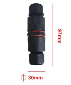 2 Connettori Veloce IP68 Forma I Manicotto Collegamento Cavo Esterno 5P 97x30mm