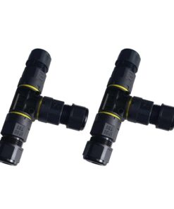 Alternative view of 2 Connettori Veloce IP68 Forma T 3 Posti per Cavo Elettrico 6 12mm 122x80x30mm