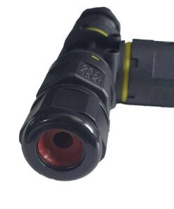 2 Connettori Veloce IP68 Forma T 3 Posti per Cavo Elettrico 6 12mm 122x80x30mm