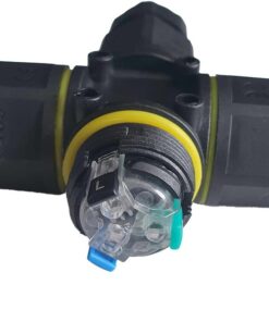 2 Connettori Giunta X IP68 Senza Viti 3 Posti per Cavo Elettrico 6 12mm 122x30mm