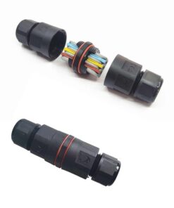 2 Connettori Veloce IP68 Forma I Manicotto Collegamento Cavo Esterno 3P 90x30mm