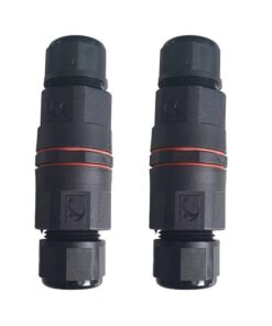 Alternative view of 2 Connettori Veloce IP68 Forma I Manicotto Collegamento Cavo Esterno 3P 90x30mm