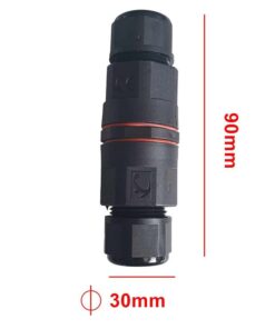 2 Connettori Veloce IP68 Forma I Manicotto Collegamento Cavo Esterno 3P 90x30mm