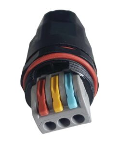 2 Connettori Veloce IP68 Forma I Manicotto Collegamento Cavo Esterno 3P 90x30mm